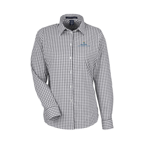 Bloom Life Wealth & Business Planning - Women's CrownLux Performance® Gingham Dress Shirt