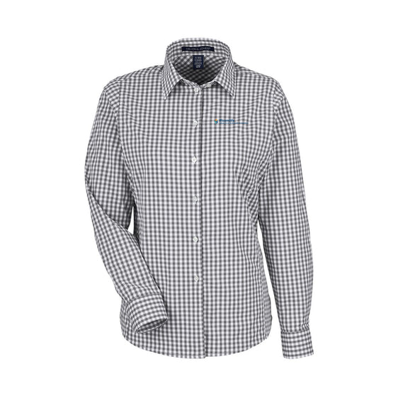 Bloom Life Wealth & Business Planning - Women's CrownLux Performance® Gingham Dress Shirt