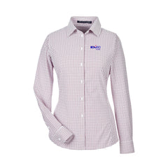 Exeo Global - Women's CrownLux Performance® Micro Windowpane Woven Dress Shirt