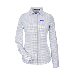 Exeo Global - Women's CrownLux Performance® Micro Windowpane Woven Dress Shirt