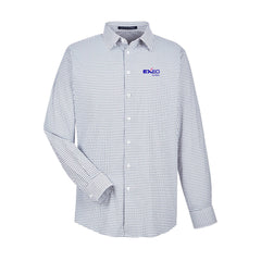 Exeo Global - Men's CrownLux Performance® Micro Windowpane Woven Dress Shirt
