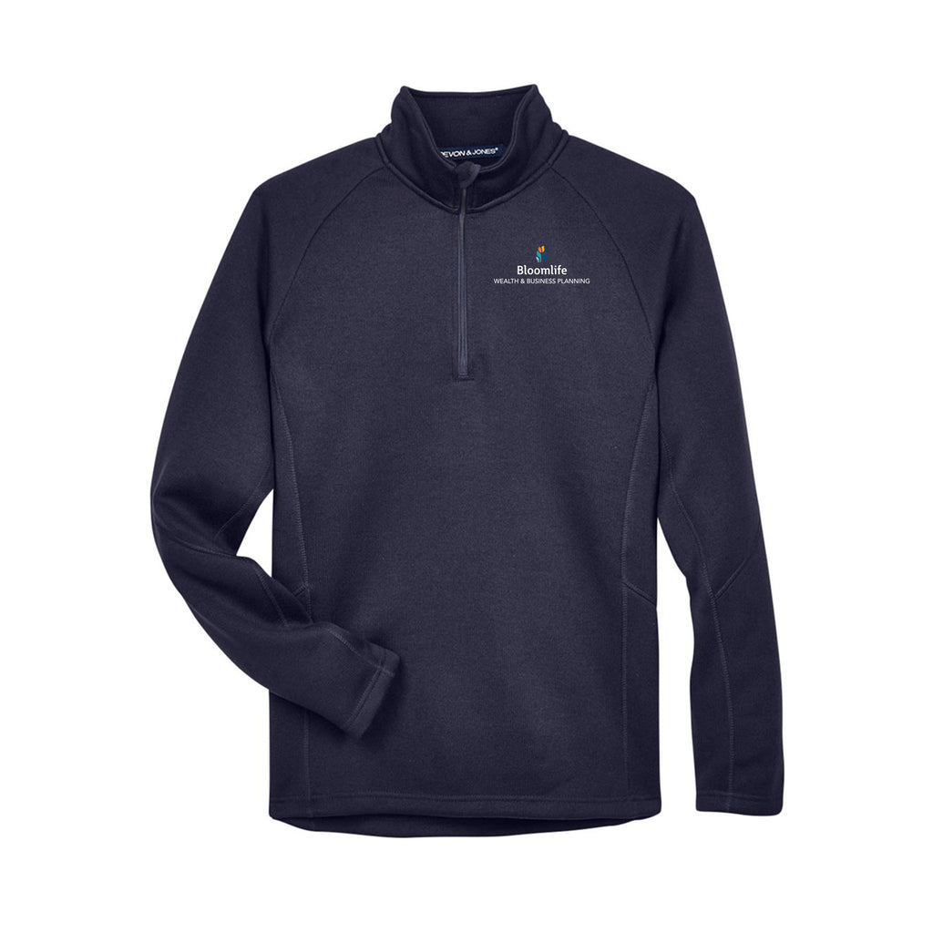 Bloom Life Wealth & Business Planning - Unisex Bristol Sweater Fleece Quarter-Zip Pullover