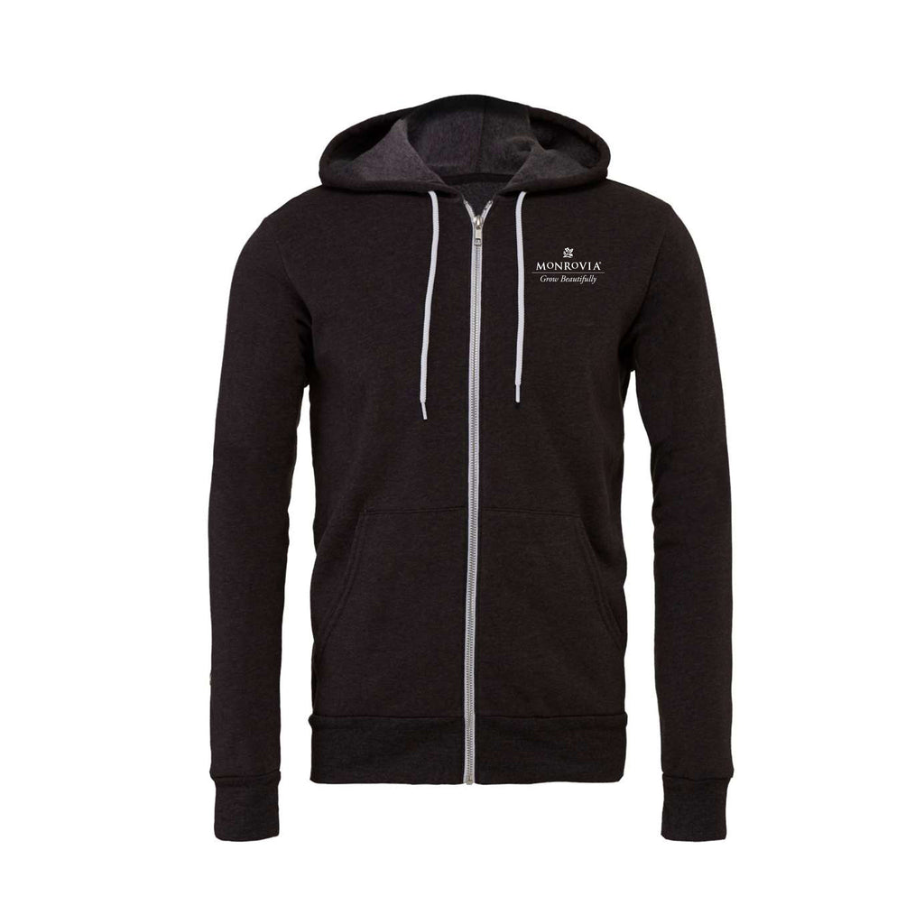 Monrovia - Unisex Sponge Fleece Full-Zip Hoodie Sweatshirt