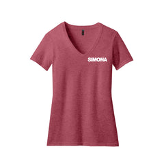 Simona - District Ladies Perfect Blend V-Neck Tee