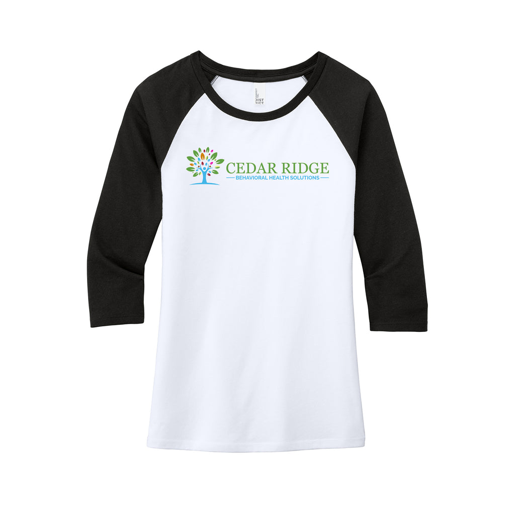 Cedar Ridge - District ® Women’s Perfect Tri ® 3/4-Sleeve Raglan