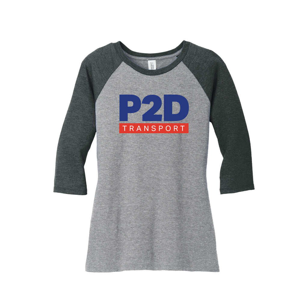 P2D - District ® Women’s Perfect Tri ® 3/4-Sleeve Raglan