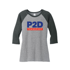 P2D - District ® Women’s Perfect Tri ® 3/4-Sleeve Raglan