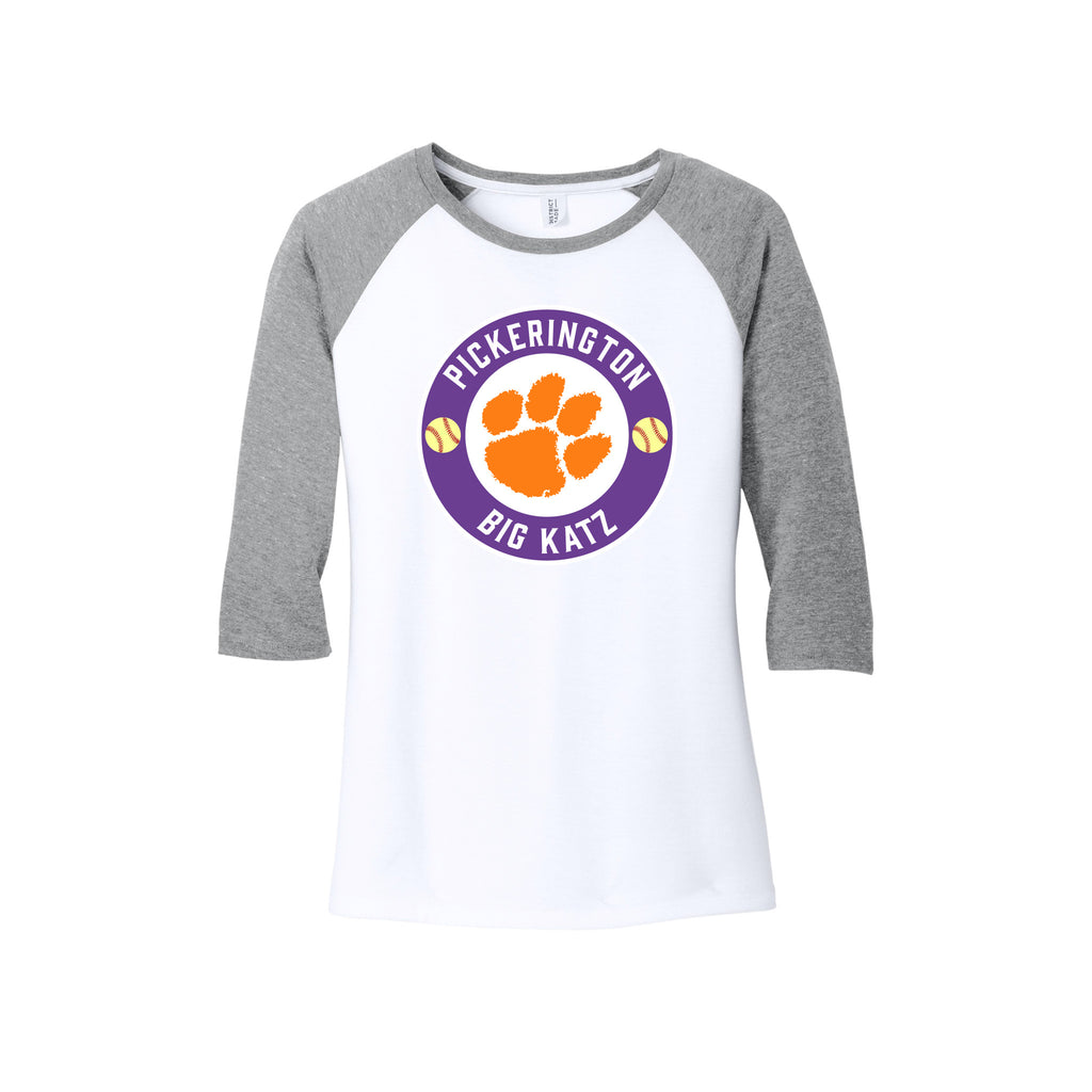Big Katz Softball - District ® Women’s Perfect Tri ® 3/4-Sleeve Raglan