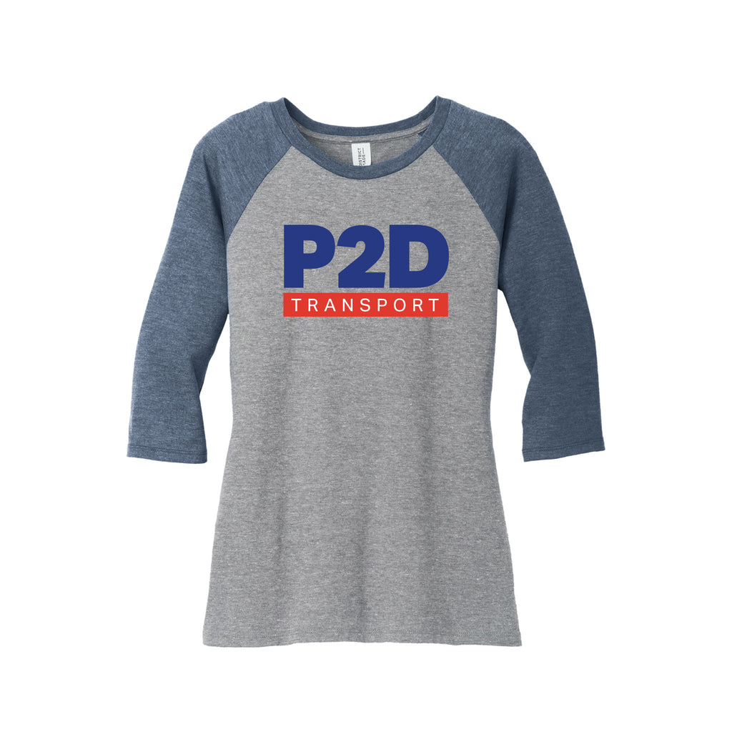 P2D - District ® Women’s Perfect Tri ® 3/4-Sleeve Raglan