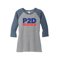 P2D - District ® Women’s Perfect Tri ® 3/4-Sleeve Raglan