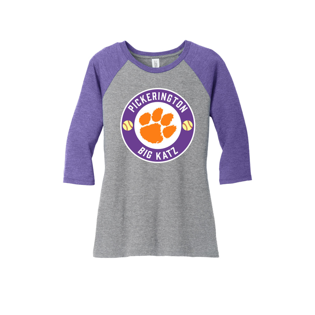 Big Katz Softball - District ® Women’s Perfect Tri ® 3/4-Sleeve Raglan