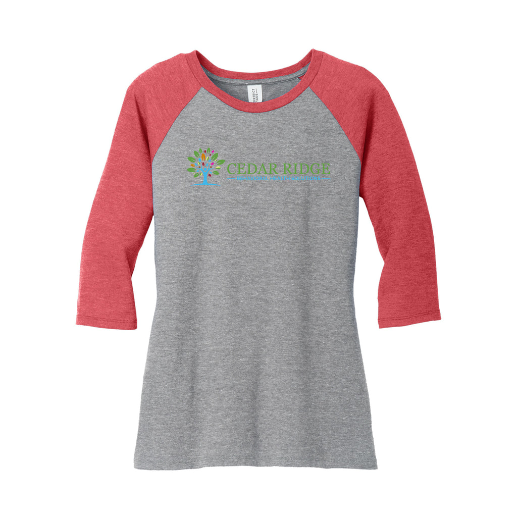Cedar Ridge - District ® Women’s Perfect Tri ® 3/4-Sleeve Raglan