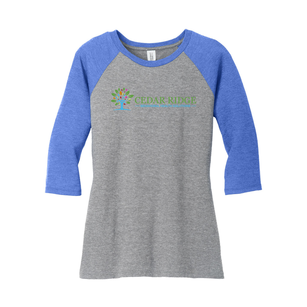 Cedar Ridge - District ® Women’s Perfect Tri ® 3/4-Sleeve Raglan