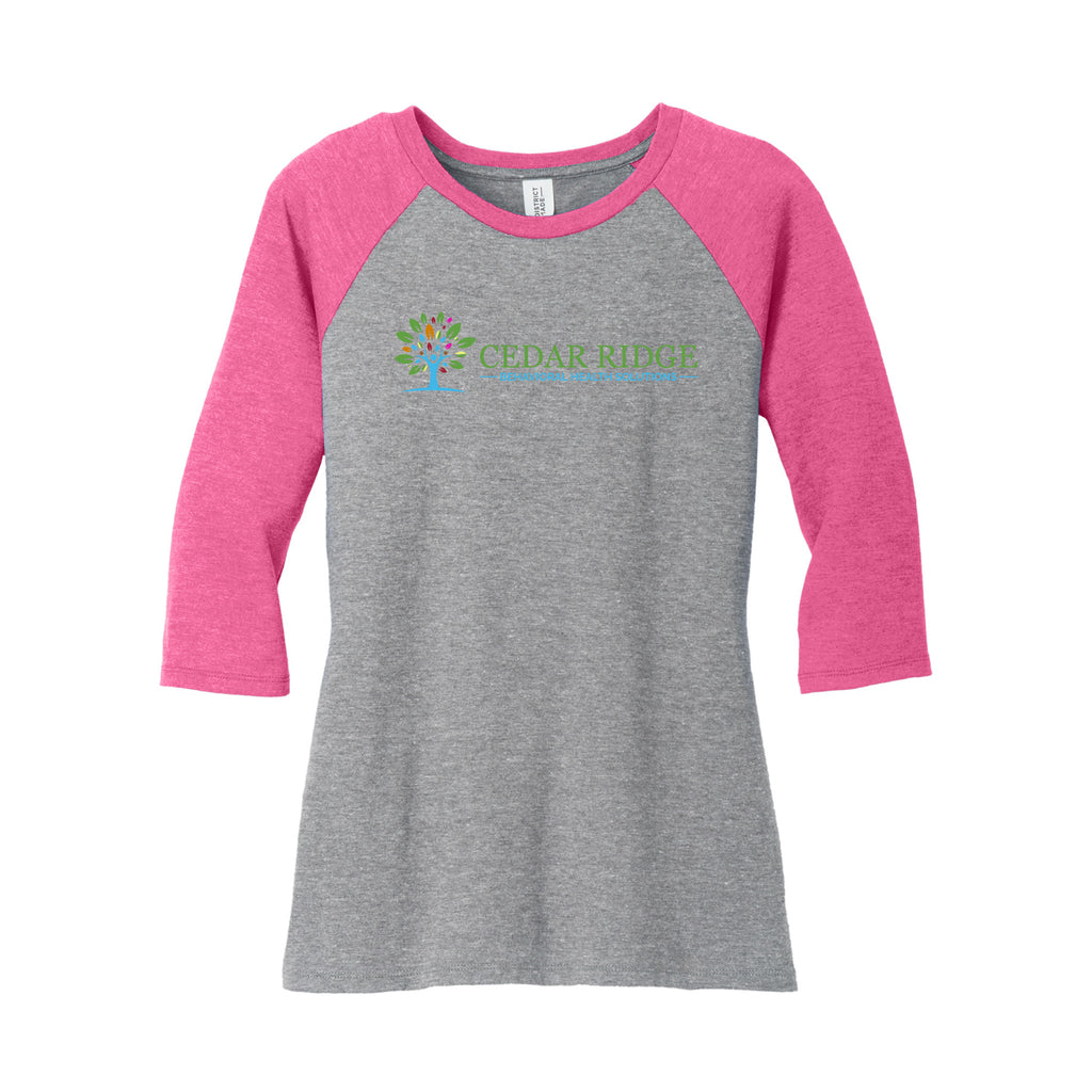 Cedar Ridge - District ® Women’s Perfect Tri ® 3/4-Sleeve Raglan