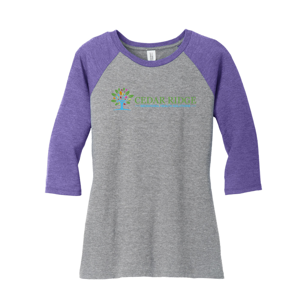 Cedar Ridge - District ® Women’s Perfect Tri ® 3/4-Sleeve Raglan