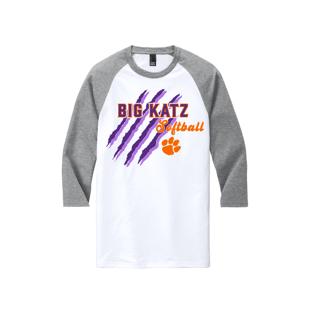 Big Katz Softball - District ® Perfect Tri ® 3/4-Sleeve Raglan