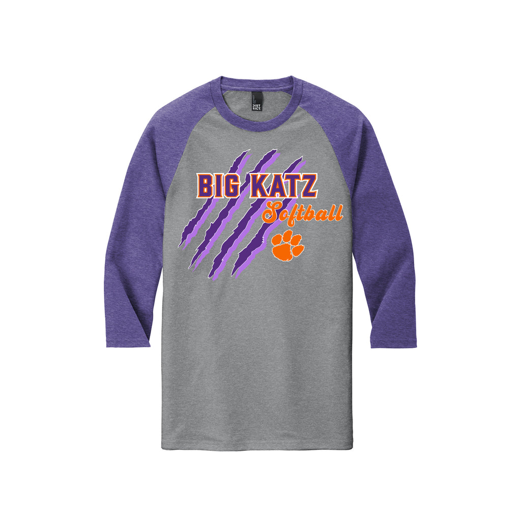 Big Katz Softball - District ® Perfect Tri ® 3/4-Sleeve Raglan