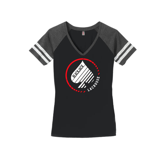 Blackjack Elite Lacrosse - District Women’s Game V-Neck Tee