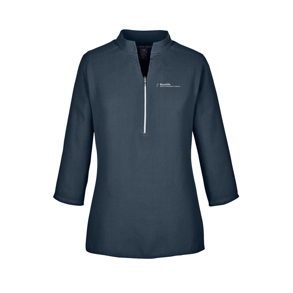 Bloom Life Wealth & Business Planning - Women's Perfect Fit™ Three-Quarter Sleeve Crepe Tunic