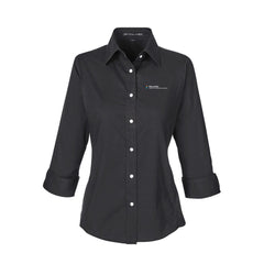 Bloom Life Wealth & Business Planning - Women's Perfect Fit™ Three-Quarter Sleeve Stretch Poplin Dress Shirt