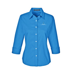 Bloom Life Wealth & Business Planning - Women's Perfect Fit™ Three-Quarter Sleeve Stretch Poplin Dress Shirt