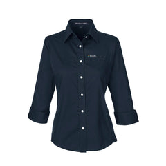 Bloom Life Wealth & Business Planning - Women's Perfect Fit™ Three-Quarter Sleeve Stretch Poplin Dress Shirt