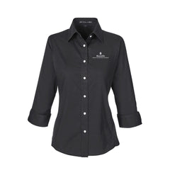 Bloom Life Wealth & Business Planning - Women's Perfect Fit™ Three-Quarter Sleeve Stretch Poplin Dress Shirt
