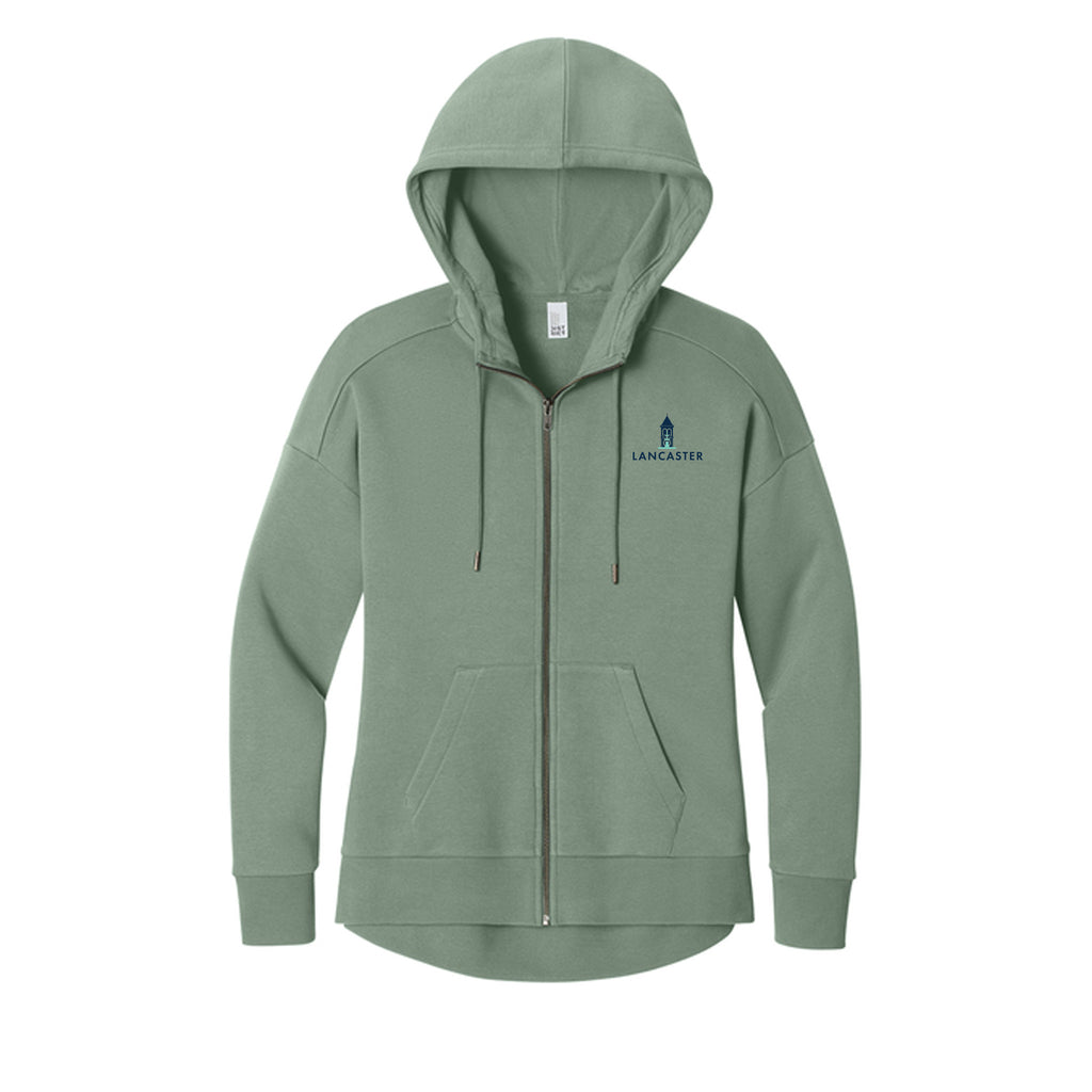 City of Lancaster - District® Women’s Perfect Weight® Fleece Drop Shoulder Full-Zip Hoodie