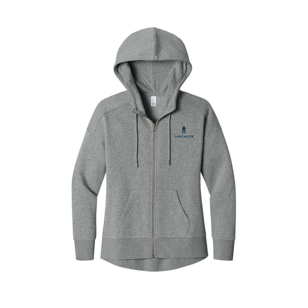 City of Lancaster - District® Women’s Perfect Weight® Fleece Drop Shoulder Full-Zip Hoodie