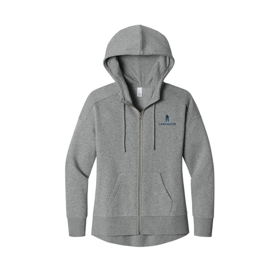 City of Lancaster - District® Women’s Perfect Weight® Fleece Drop Shoulder Full-Zip Hoodie