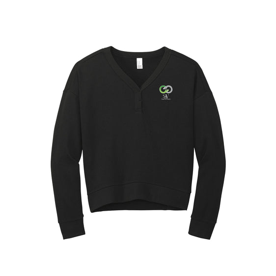 Solace at Vivians - District® Women’s Perfect Tri® Fleece V-Neck Sweatshirt
