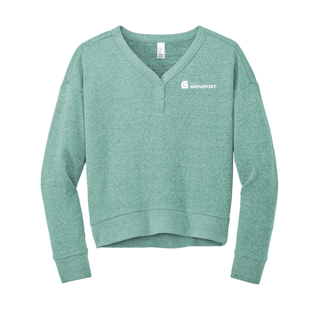 City of Groveport - District® Women’s Perfect Tri® Fleece V-Neck Sweatshirt