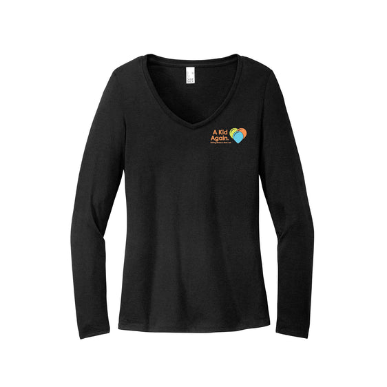 A Kid Again - District® Women’s Perfect Tri® Long Sleeve V-Neck Tee