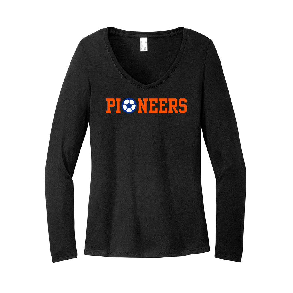 Olentangy Orange Soccer - District® Women’s Perfect Tri® Long Sleeve V-Neck Tee
