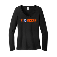 Olentangy Orange Soccer - District® Women’s Perfect Tri® Long Sleeve V-Neck Tee