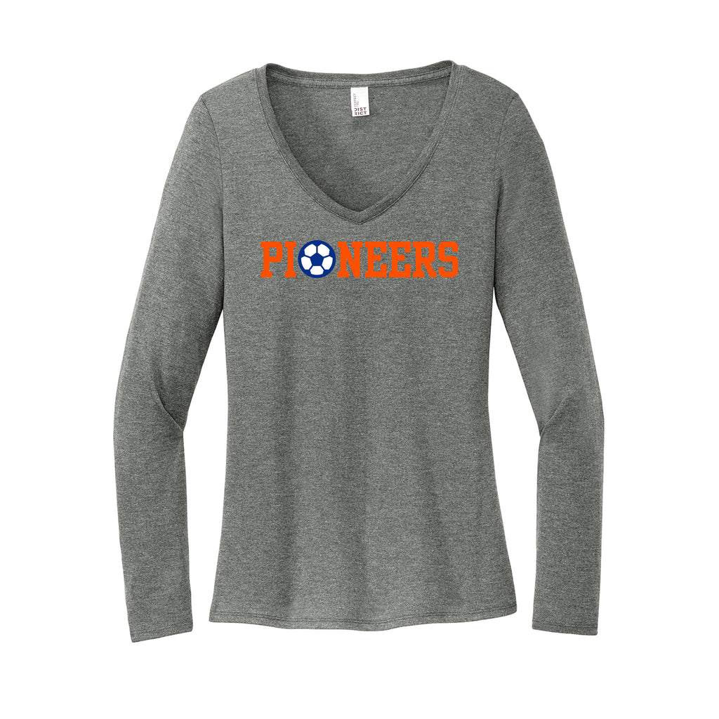Olentangy Orange Soccer - District® Women’s Perfect Tri® Long Sleeve V-Neck Tee
