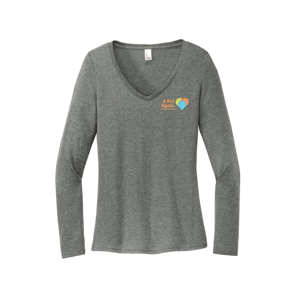 A Kid Again - District® Women’s Perfect Tri® Long Sleeve V-Neck Tee