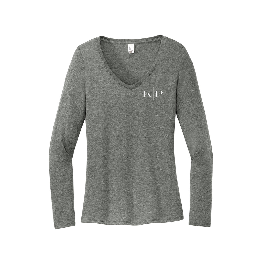 KP Designs - District® Women’s Perfect Tri® Long Sleeve V-Neck Tee