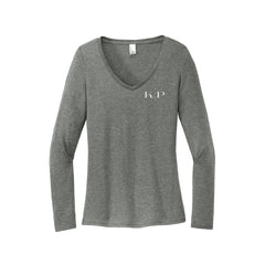 KP Designs - District® Women’s Perfect Tri® Long Sleeve V-Neck Tee