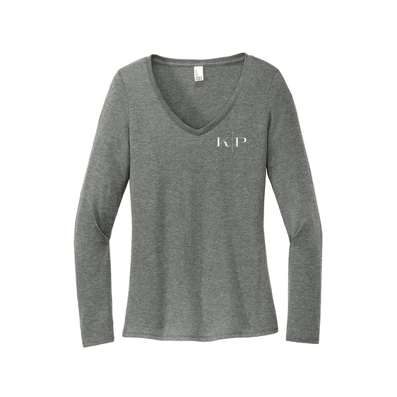 KP Designs - District® Women’s Perfect Tri® Long Sleeve V-Neck Tee