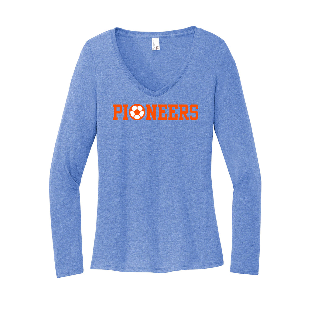 Olentangy Orange Soccer - District® Women’s Perfect Tri® Long Sleeve V-Neck Tee