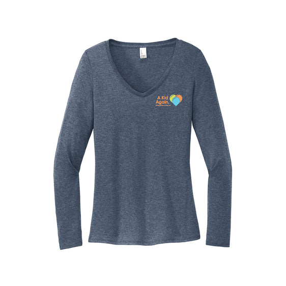 A Kid Again - District® Women’s Perfect Tri® Long Sleeve V-Neck Tee