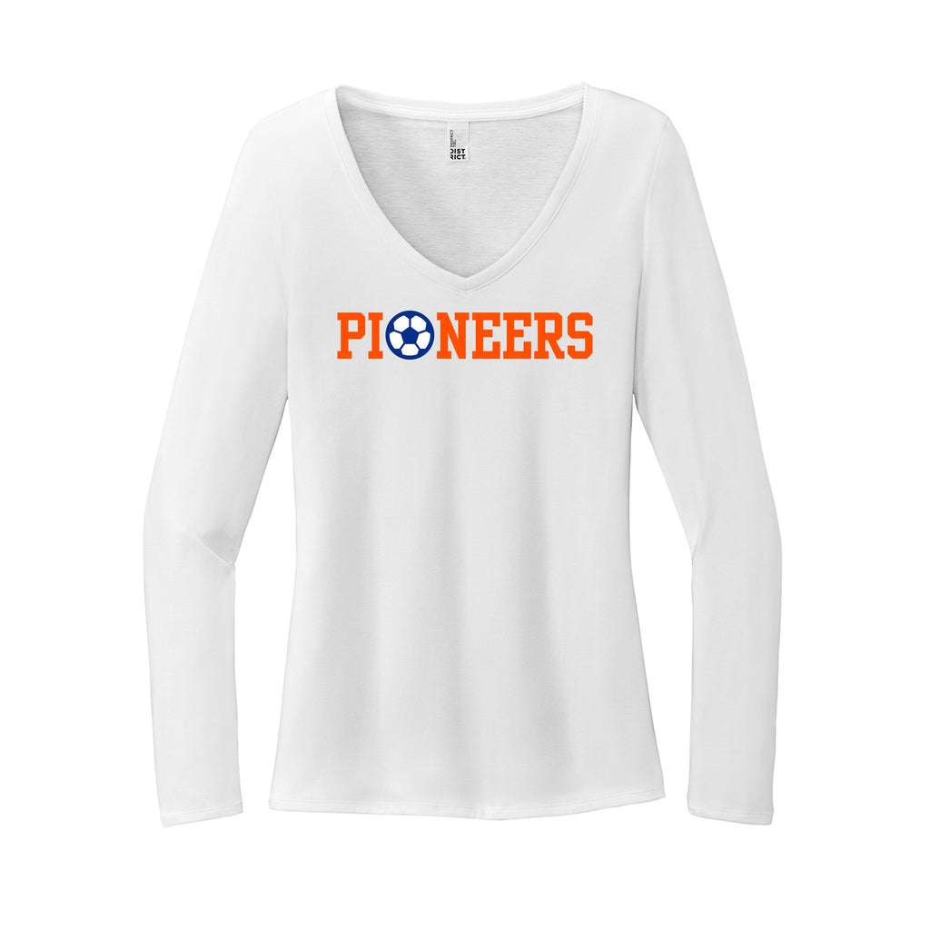Olentangy Orange Soccer - District® Women’s Perfect Tri® Long Sleeve V-Neck Tee