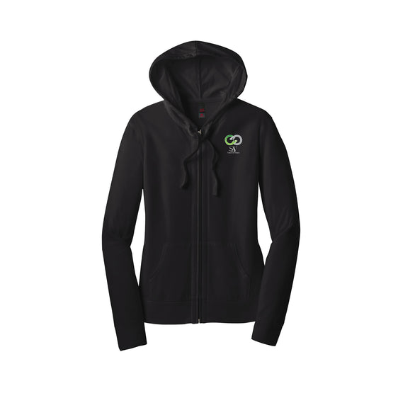 Solace of Vivians - District ® Women’s Fitted Jersey Full-Zip Hoodie