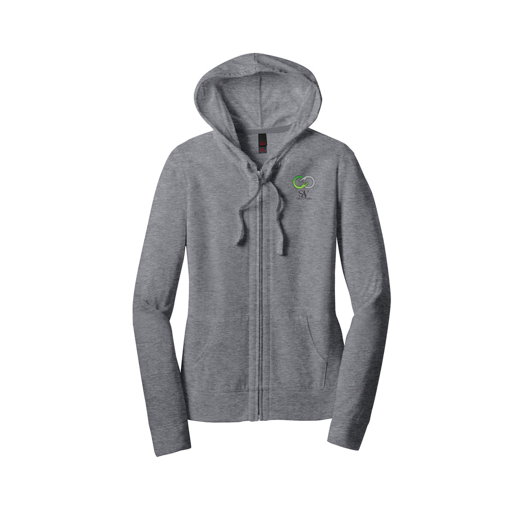 Solace of Vivians - District ® Women’s Fitted Jersey Full-Zip Hoodie