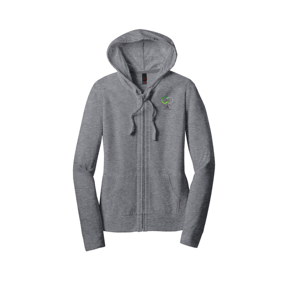 Solace of Vivians - District ® Women’s Fitted Jersey Full-Zip Hoodie