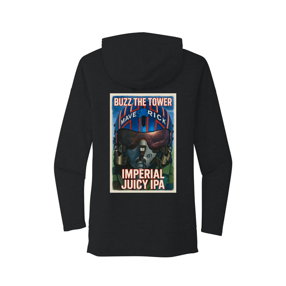 GrizzlyBird Brewing Company - Sun Logo & IPA Backs - District ® Women’s Featherweight French Terry ™ Hoodie