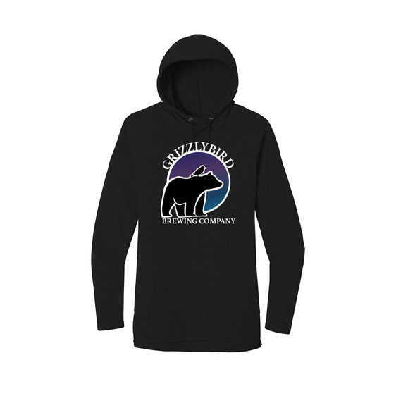 GrizzlyBird Brewing Company - Moon Logo - District ® Women’s Featherweight French Terry ™ Hoodie