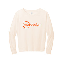 MA Design - District® Women’s Featherweight French Terry™ Long Sleeve Crewneck