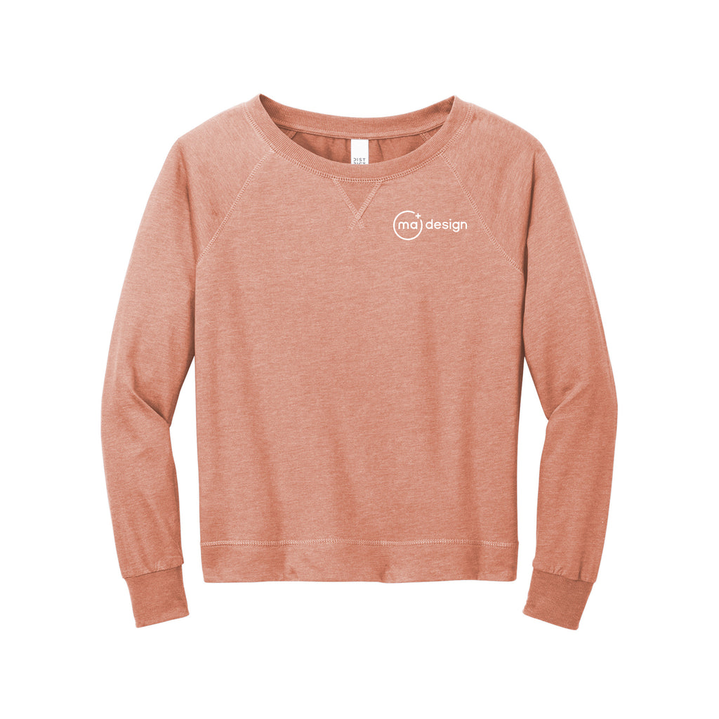 MA Design - District® Women’s Featherweight French Terry™ Long Sleeve Crewneck